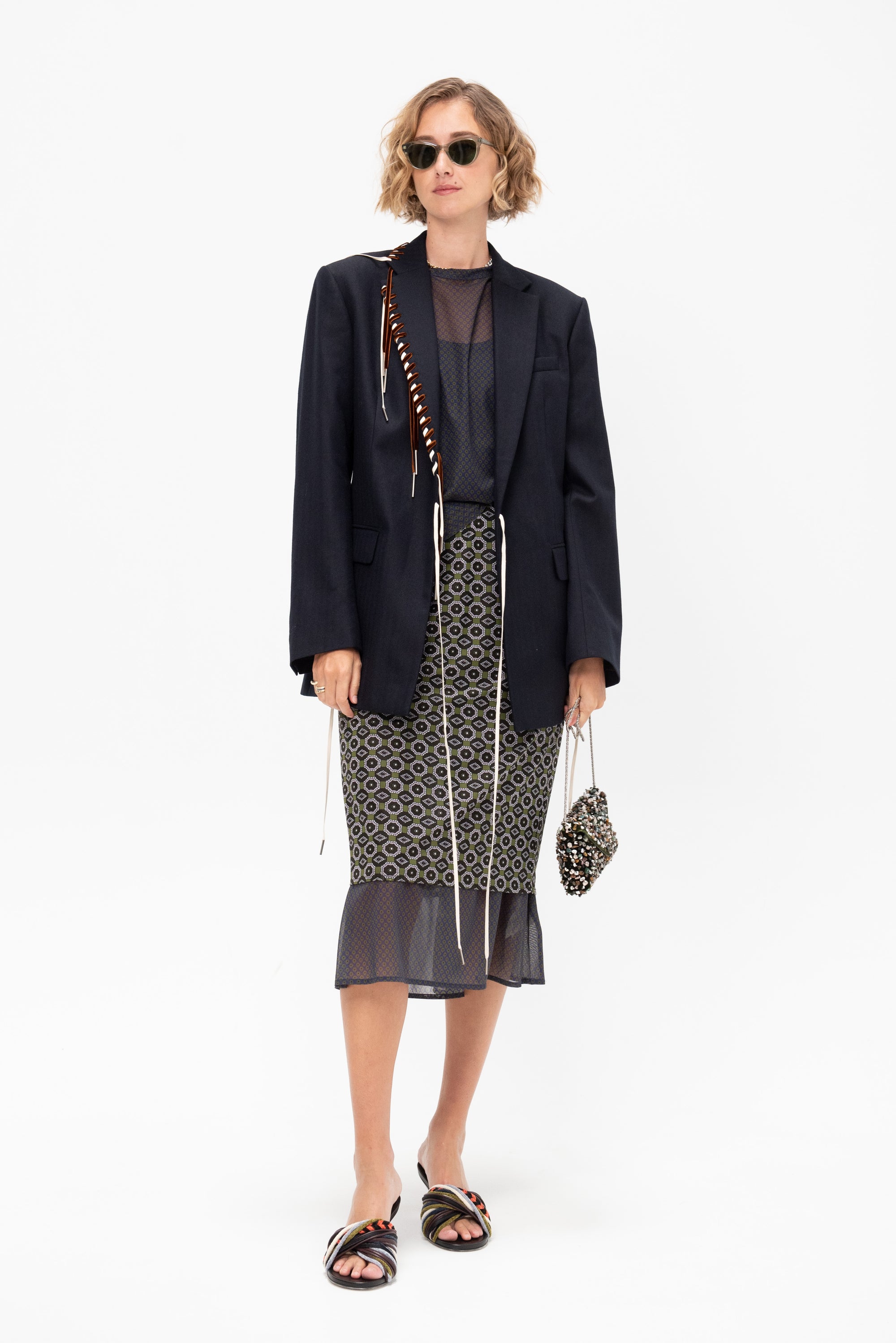 Double-Layer Skirt, Green