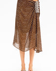 Embellished Skirt, Brown