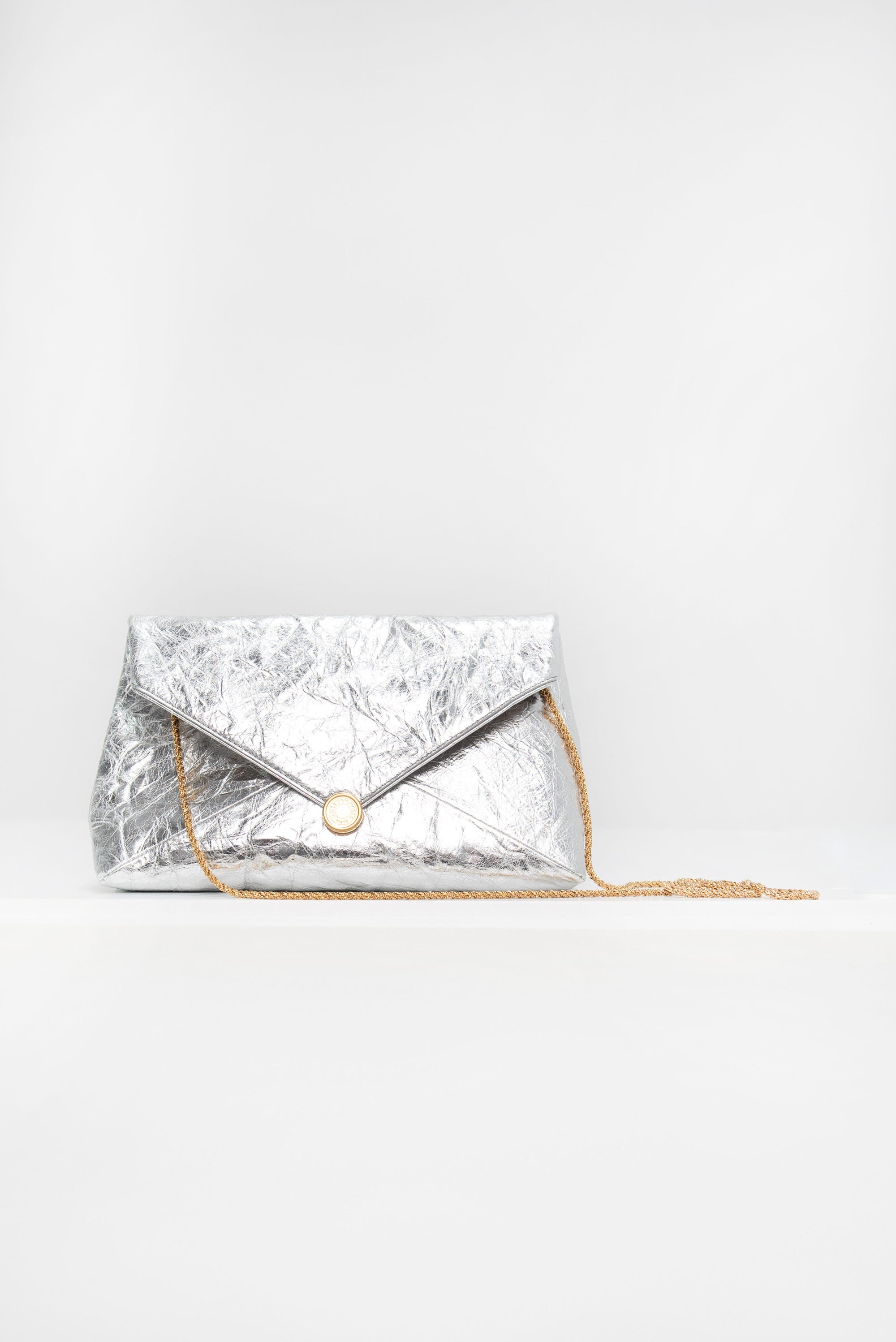 Envelope Clutch, Silver