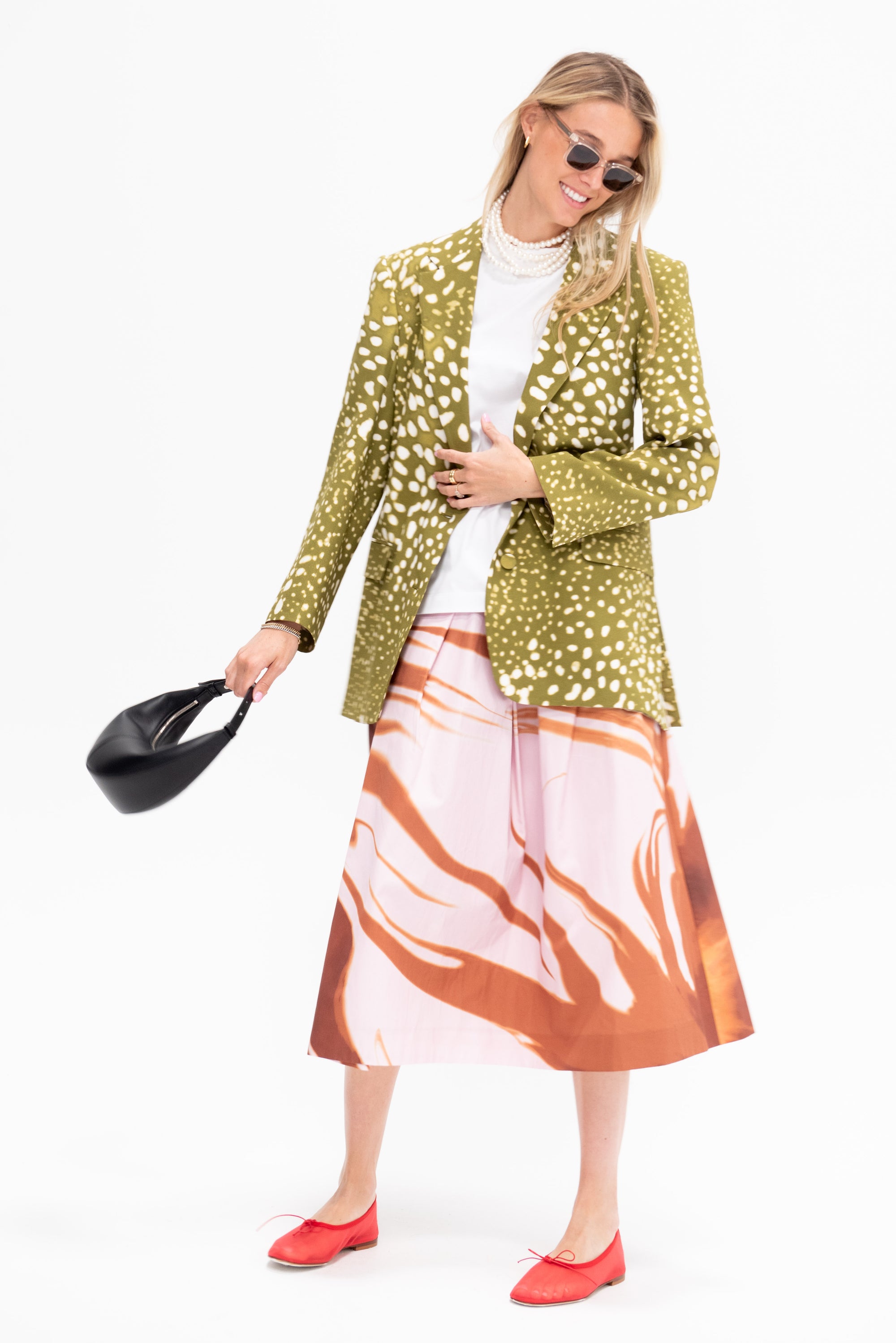 Pleated Skirt, Brown