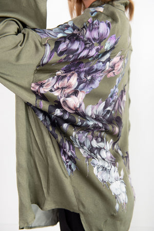 Dries Van Noten - Printed Button Down, Khaki