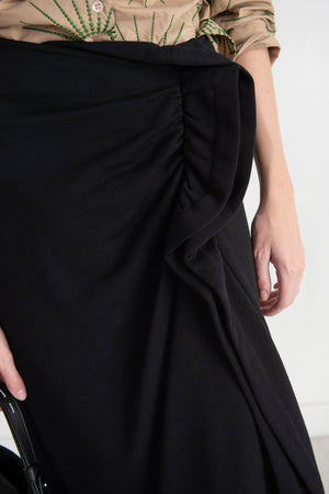 DRIES VAN NOTEN - Ruffle Skirt, Black