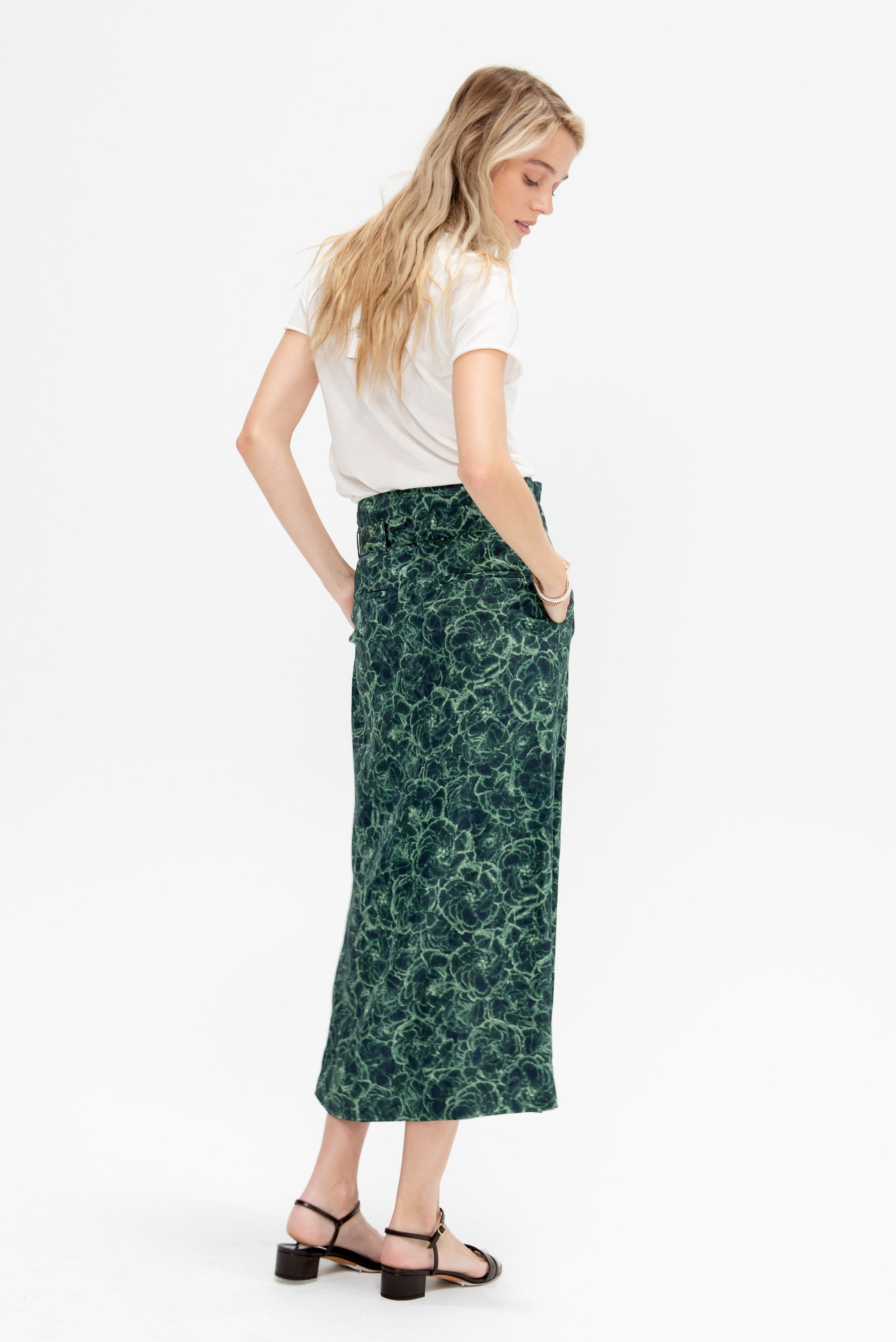 Belted Skirt, Malachite
