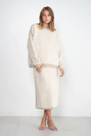 Lauren Manoogian - Skirt Sherpa, Raw White & Antique