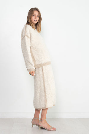 Lauren Manoogian - Skirt Sherpa, Raw White & Antique