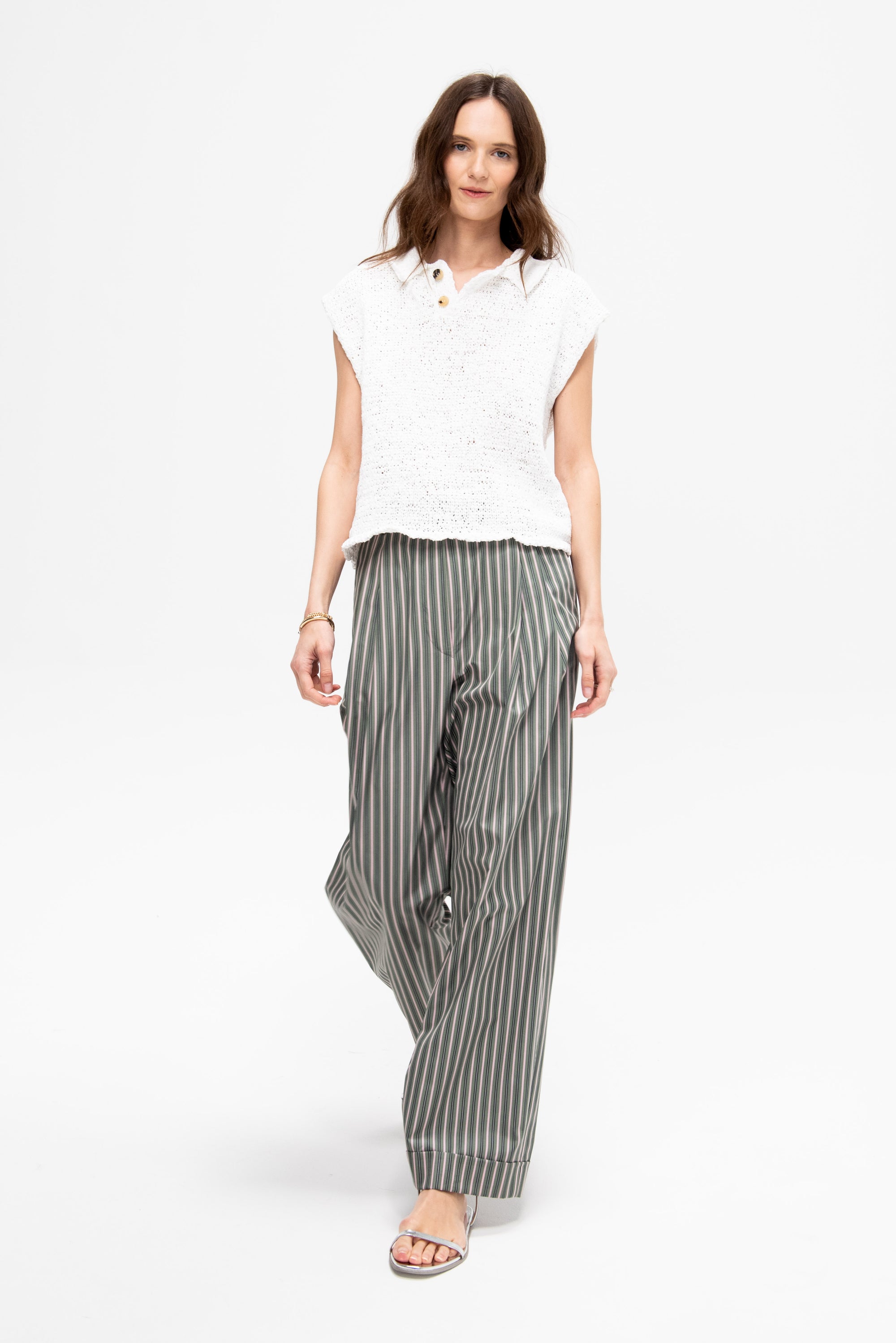 Stripe Pants, Pistache