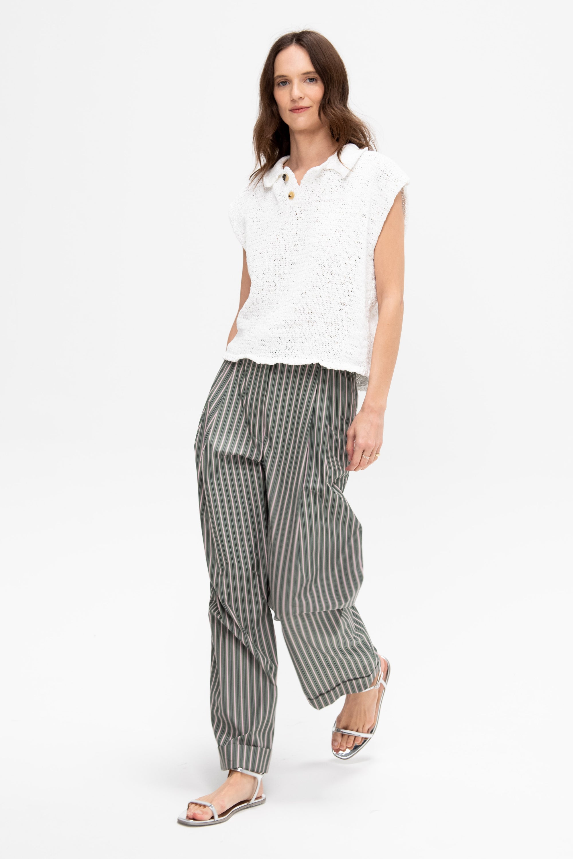 Stripe Pants, Pistache
