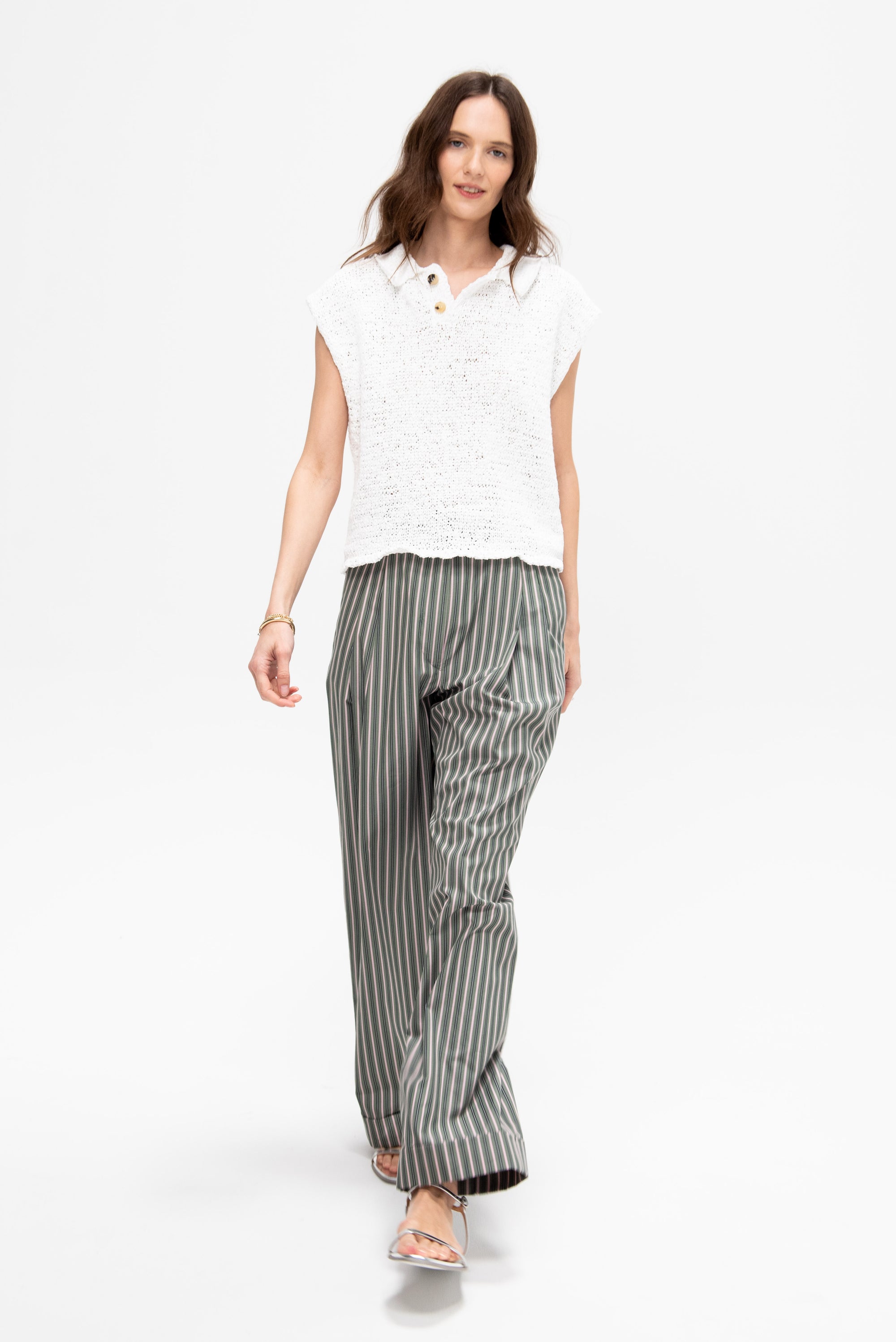 Stripe Pants, Pistache