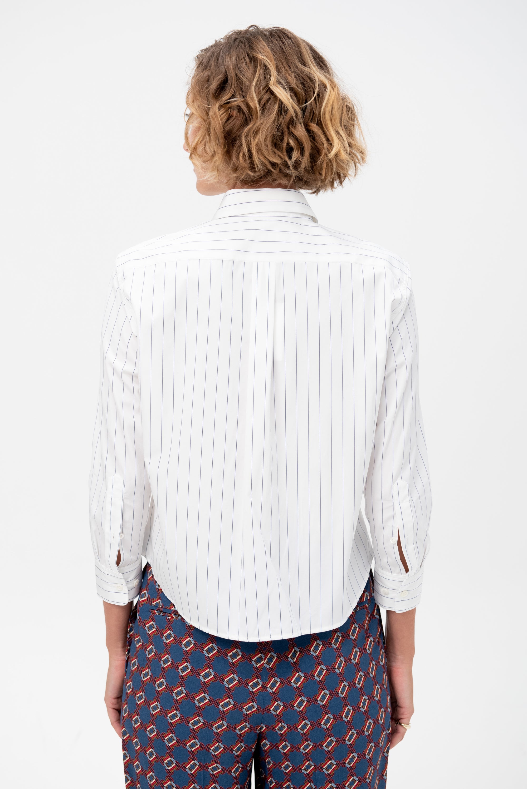 Stripe Button-Down, Navy