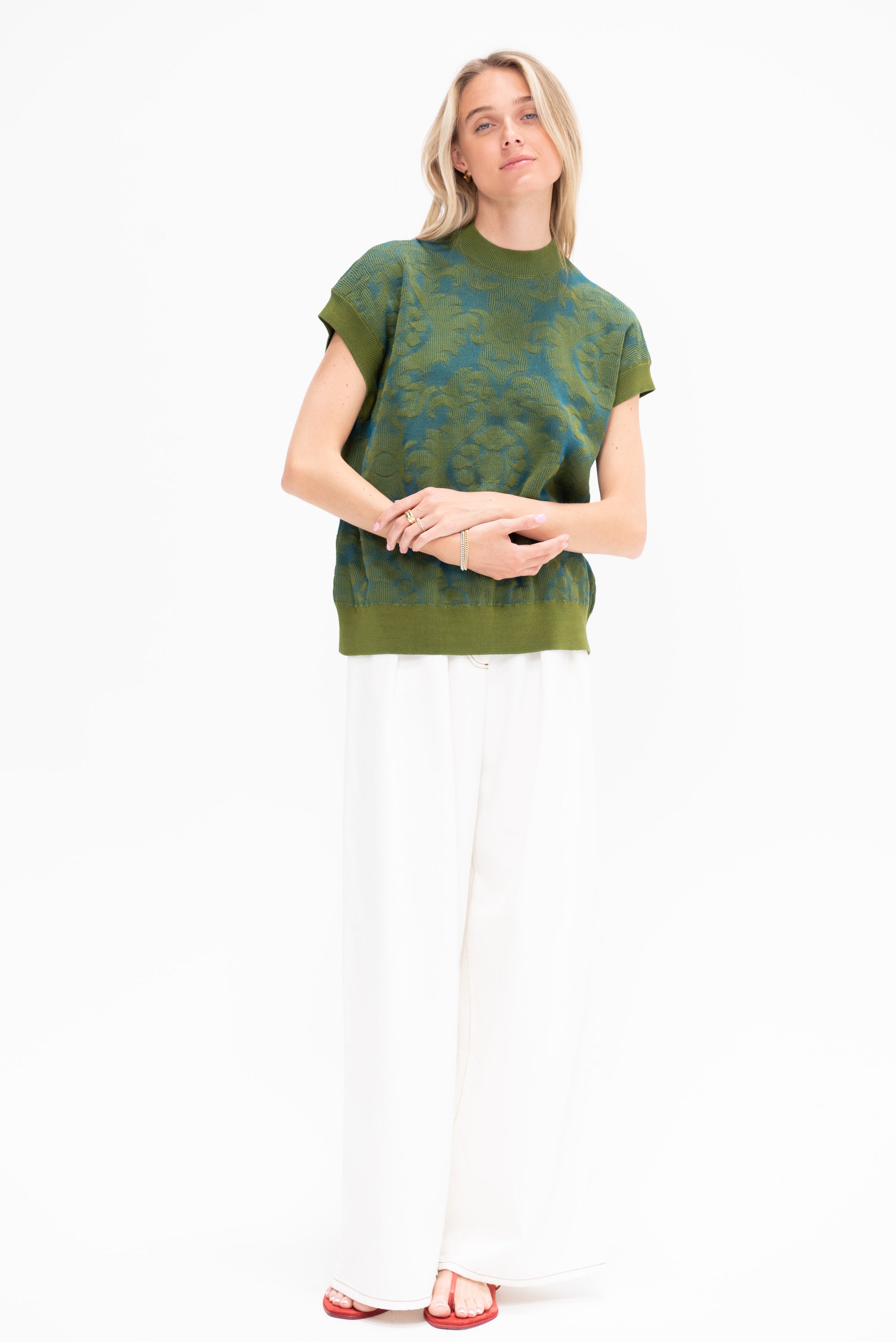 Sweater Vest, Olive