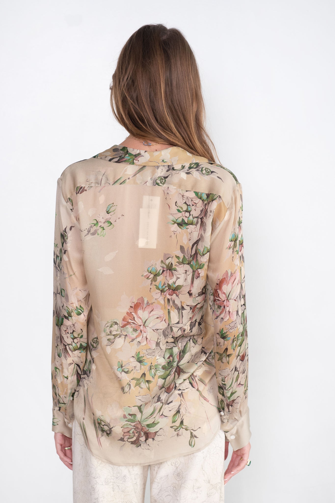 DRIES VAN NOTEN - Watercolor Blouse, Ecru