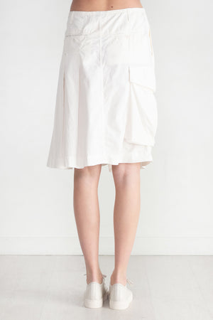DRIES VAN NOTEN - Pleated Wrap Skirt, Off White