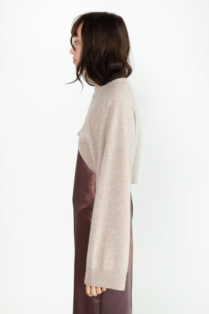 DUNE - Cropped Raglan Sweater, Moon Dust