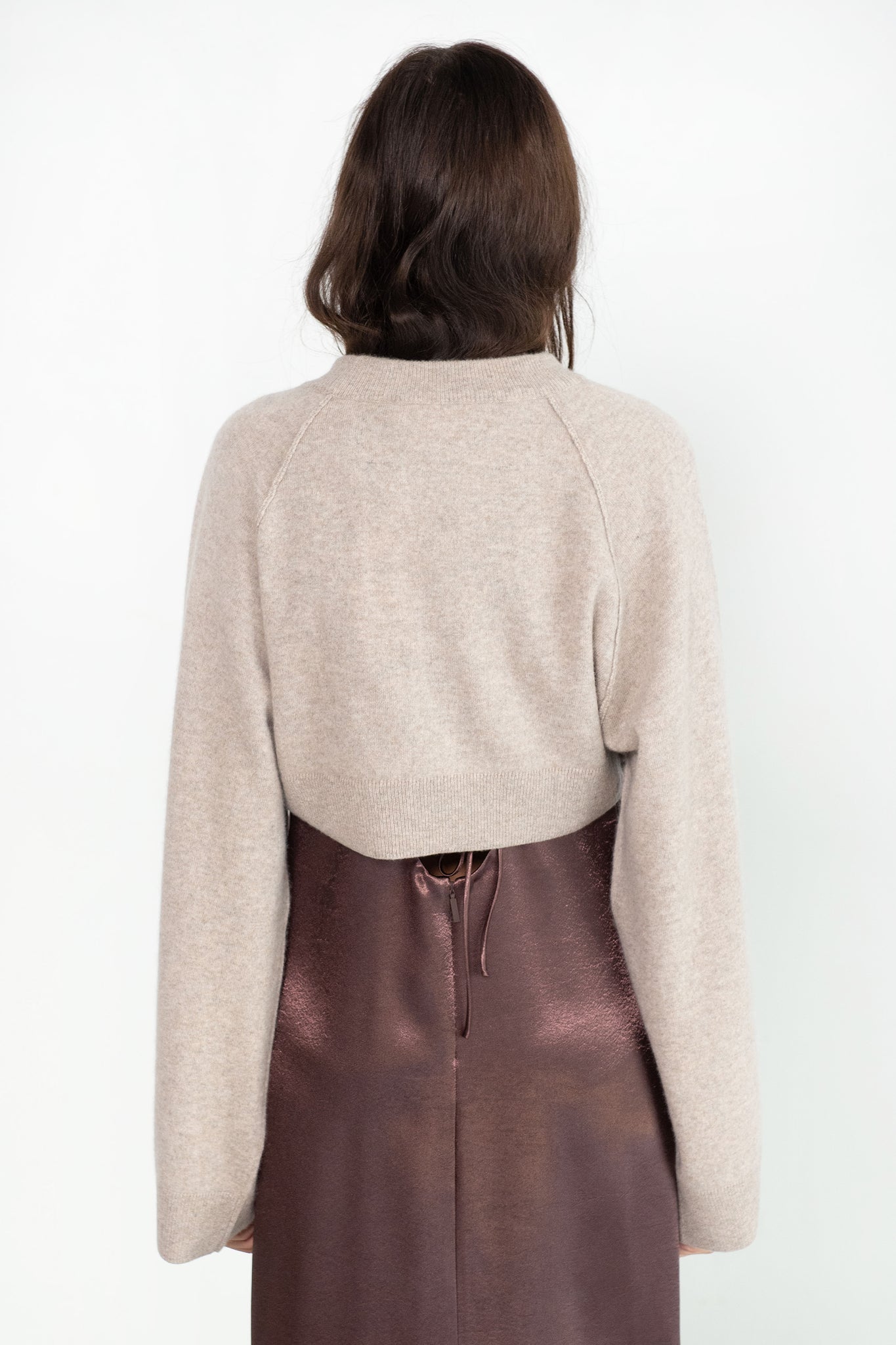 DUNE - Cropped Raglan Sweater, Moon Dust