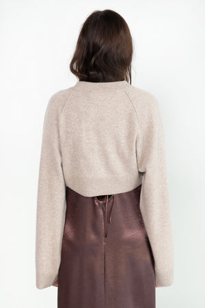 DUNE - Cropped Raglan Sweater, Moon Dust