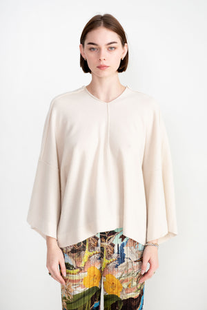 DUNE - V-Neck Kimono Sweater, Antique White