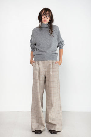 DUNE - High-neck Raglan Jumper, Grey Flannel