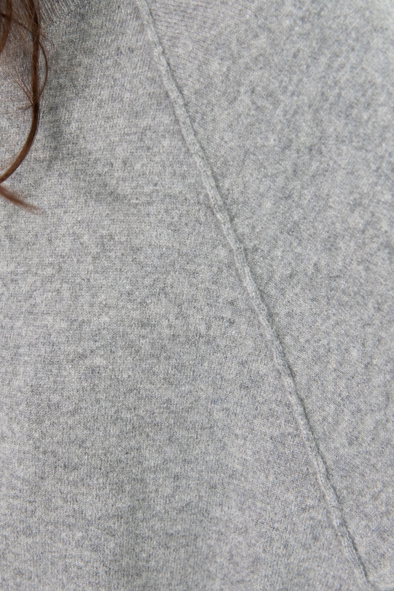 DUNE - High-neck Raglan Jumper, Grey Flannel