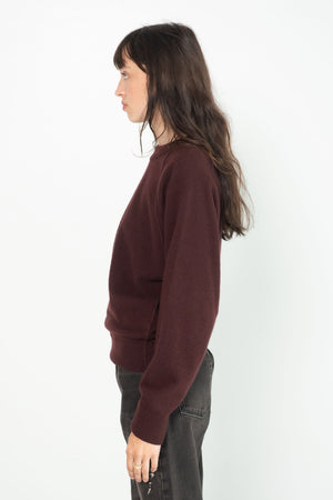 DUNE - Crew Neck Raglan Sweater, Mosto