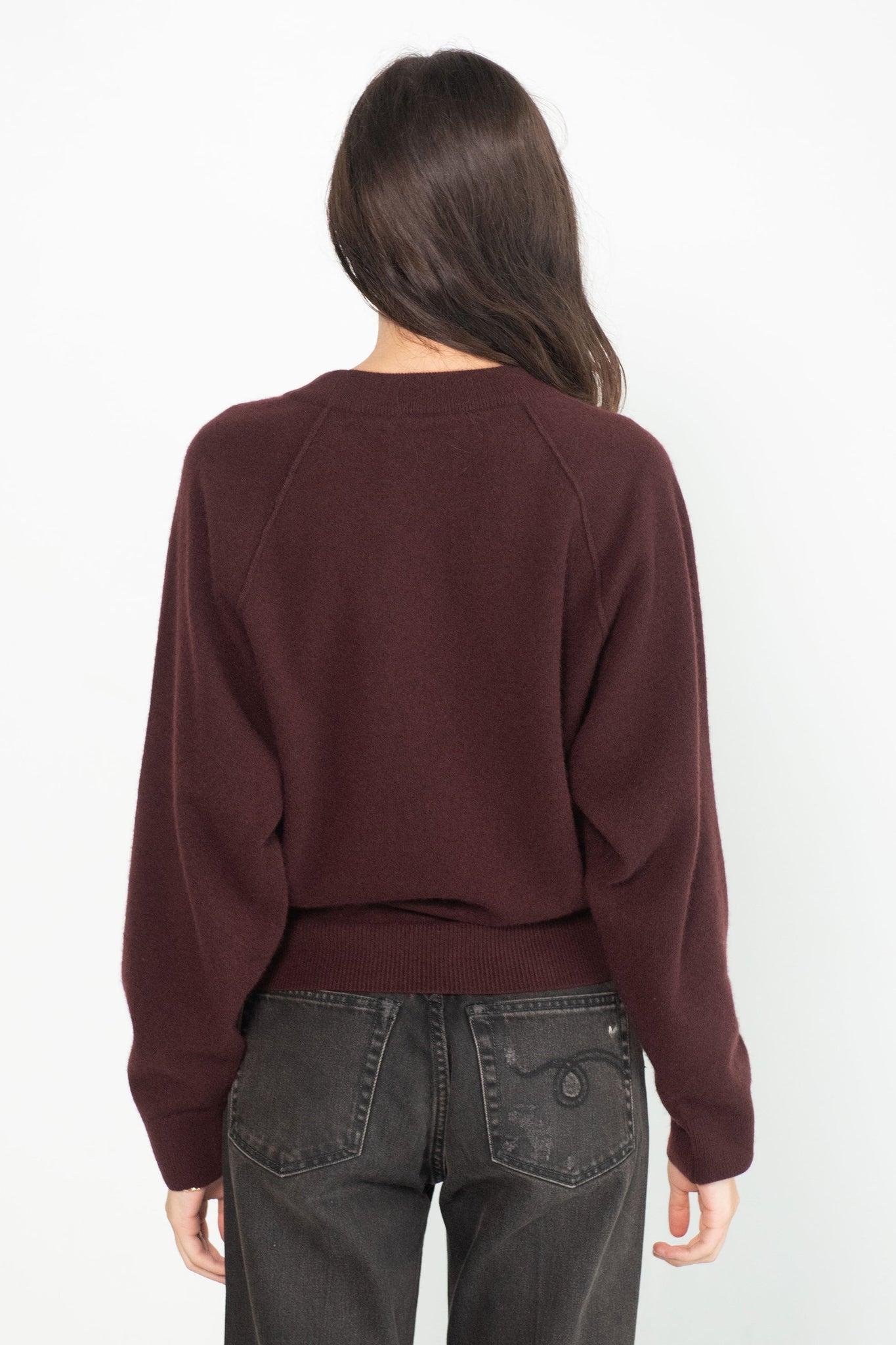 DUNE - Crew Neck Raglan Sweater, Mosto