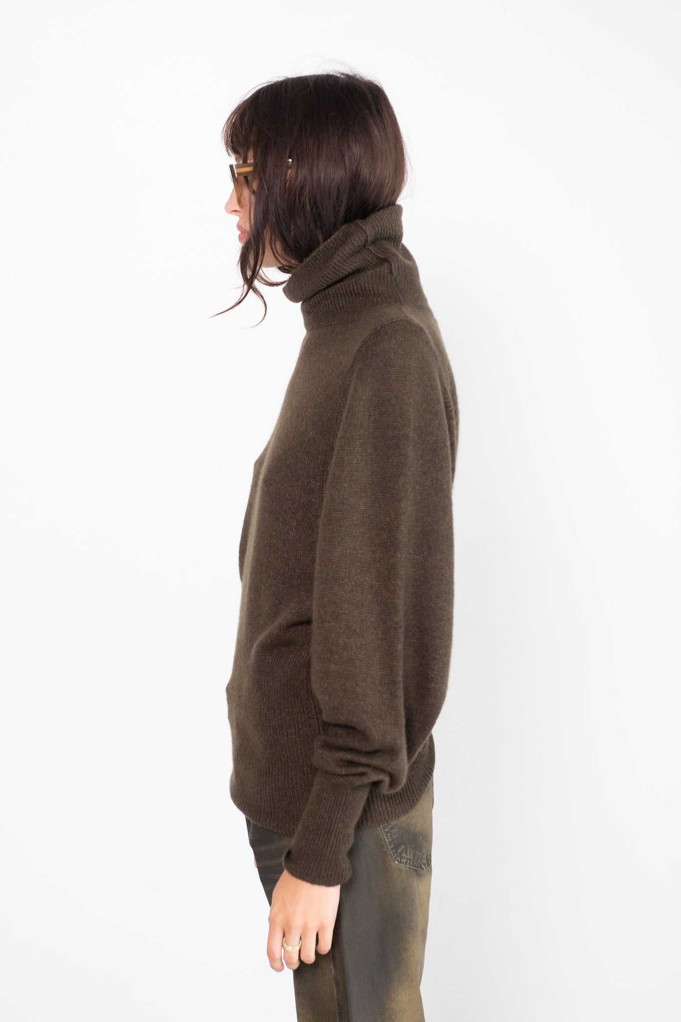 DUNE - Roll-Neck Fluffy Batwing Sweater, Assam