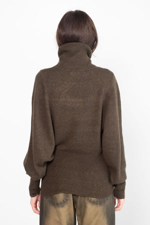 DUNE - Roll-Neck Fluffy Batwing Sweater, Assam