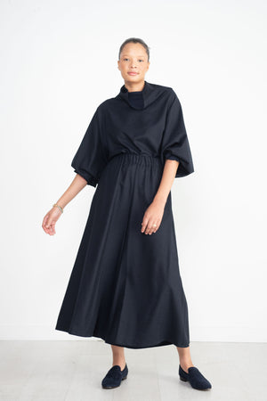 Dušan - Batwinged Oversized Shirt, Navy