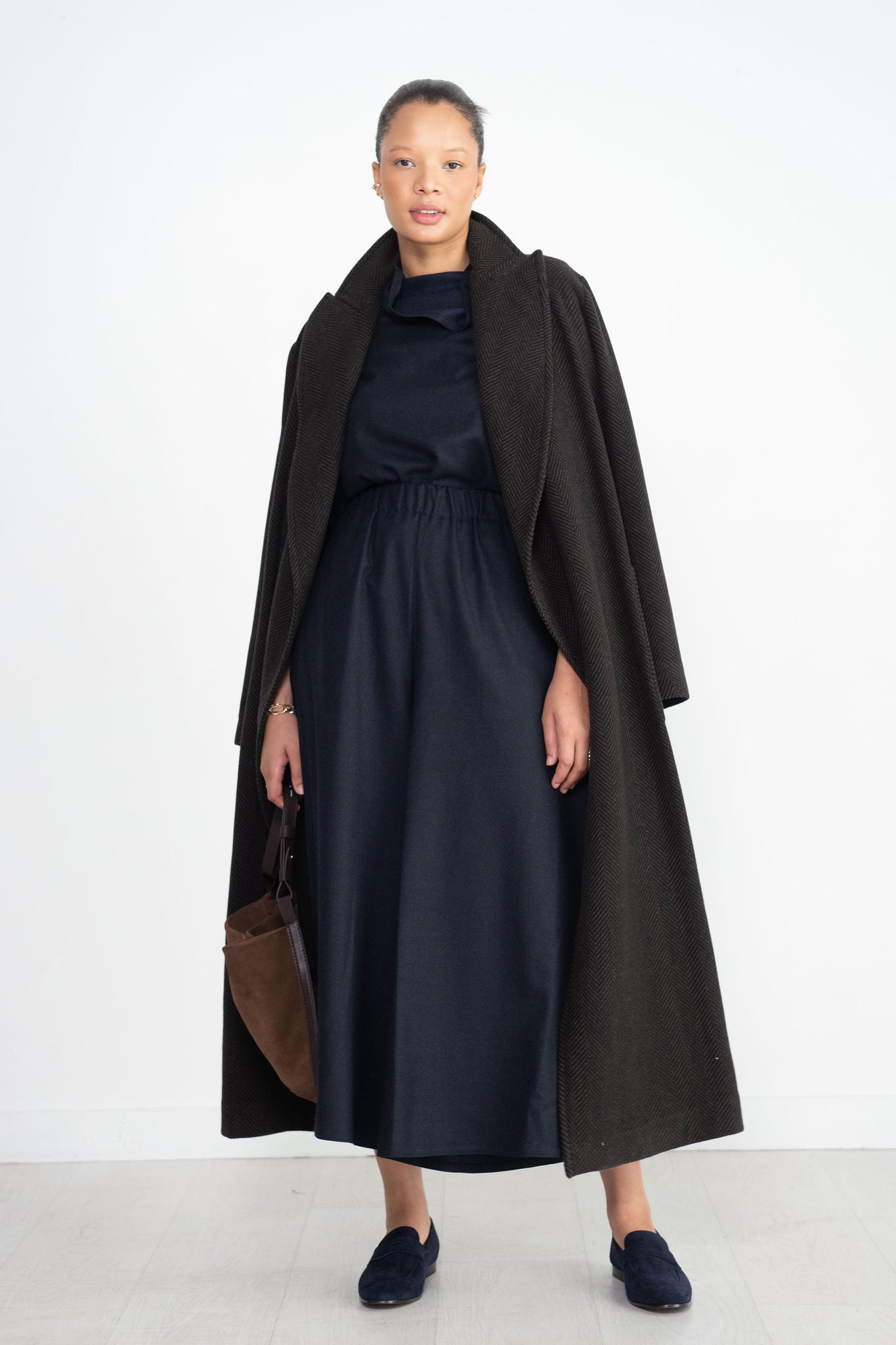 Dušan - Batwinged Oversized Shirt, Navy