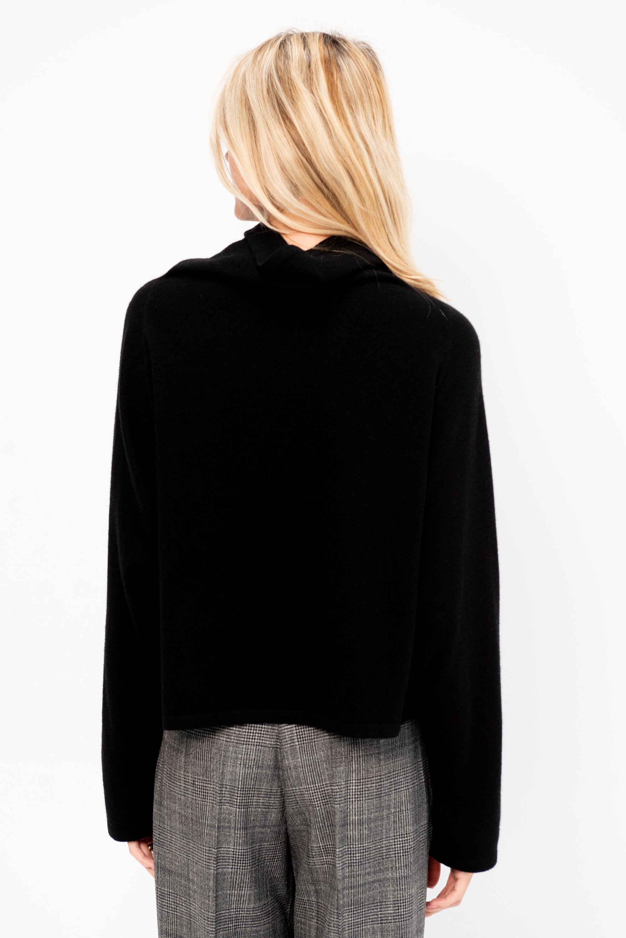 Batwing Turtleneck Knit Sweater