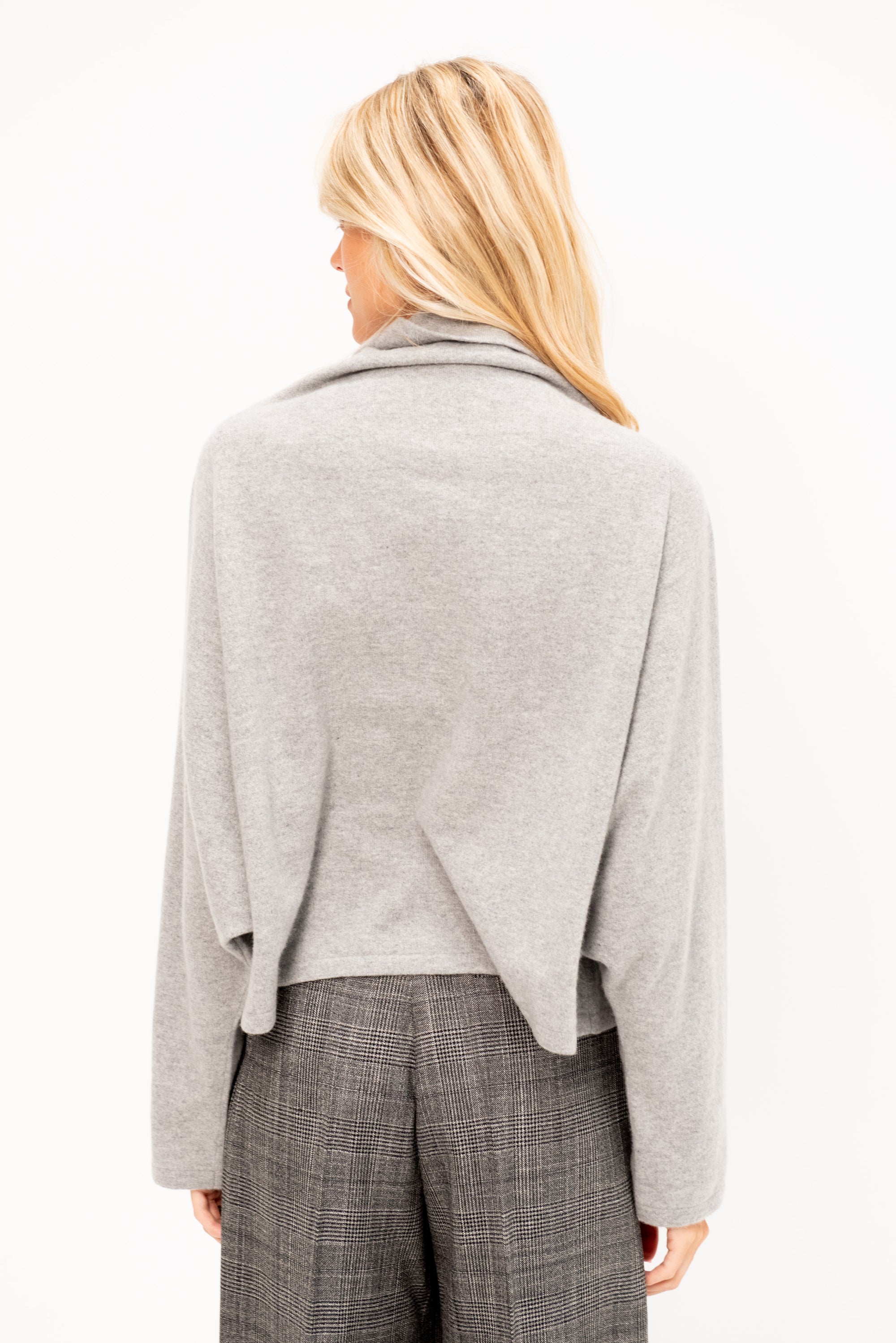 Batwing Turtleneck Knit Sweater