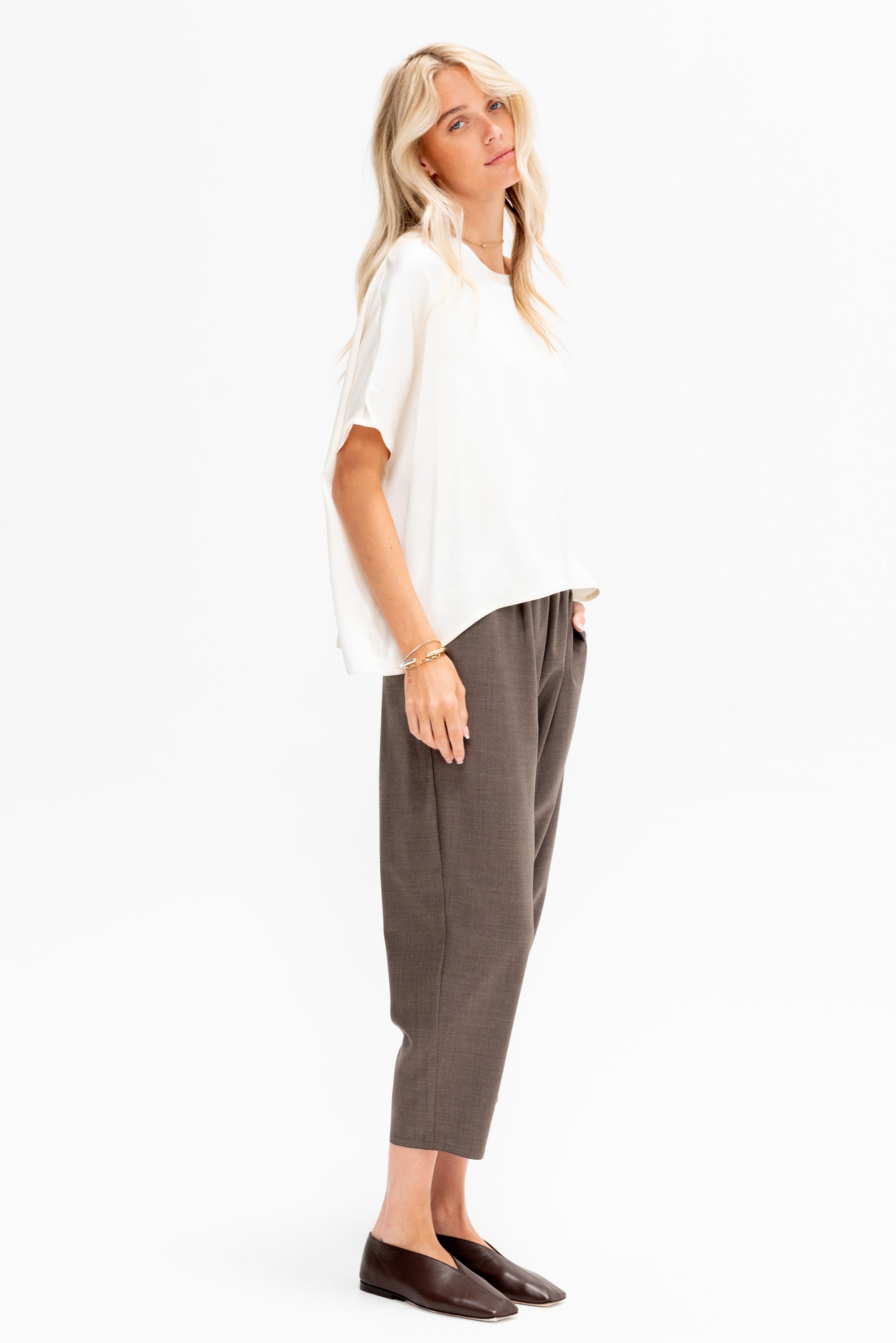 Carrot Pants, Dark Taupe