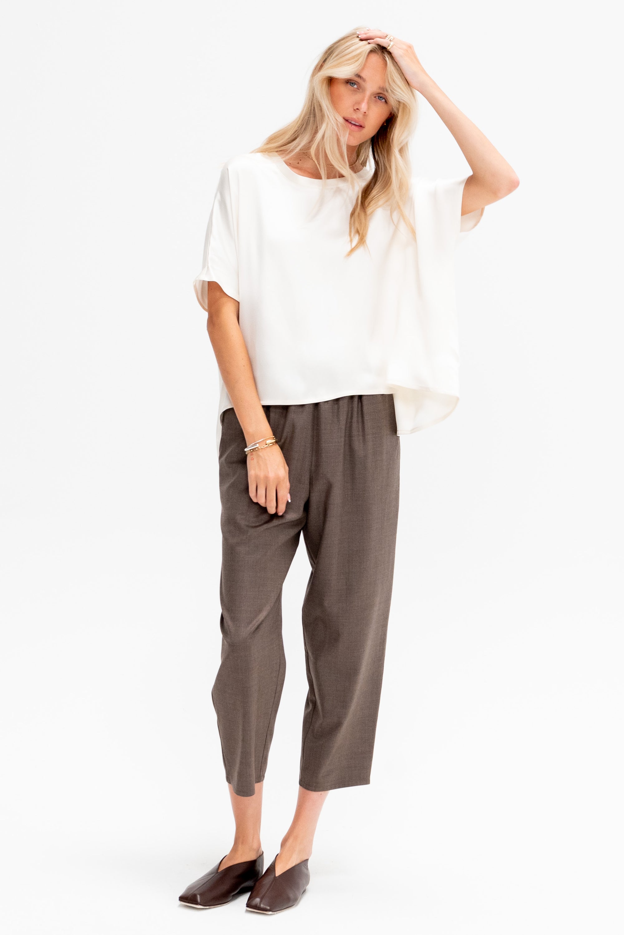 Carrot Pants, Dark Taupe