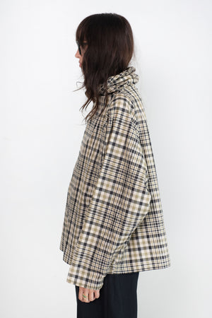Dušan - Batwinged Oversized Shirt, Check