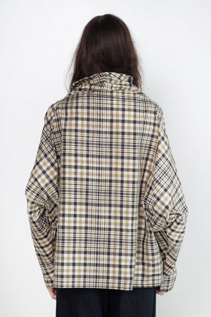 Dušan - Batwinged Oversized Shirt, Check