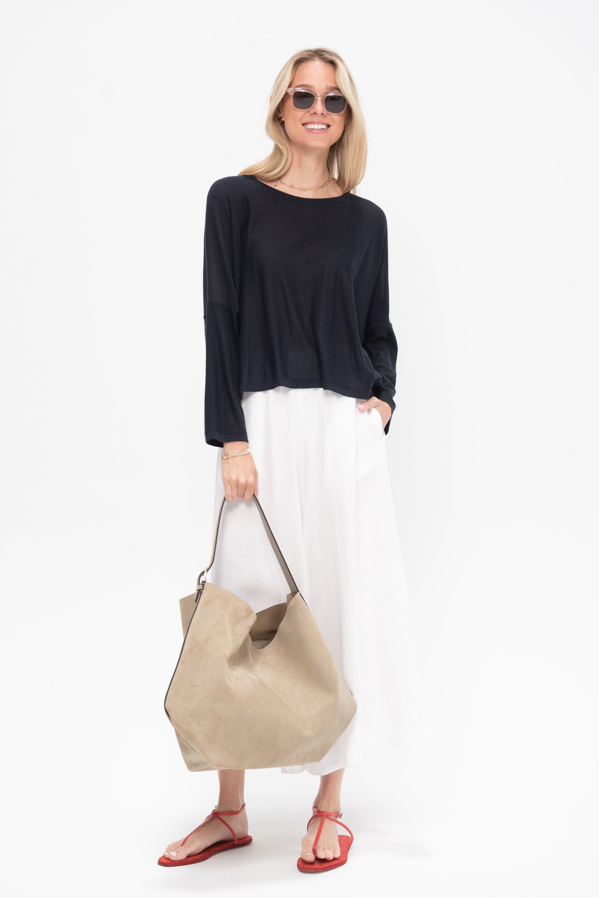 Cropped Shirt, Midnight