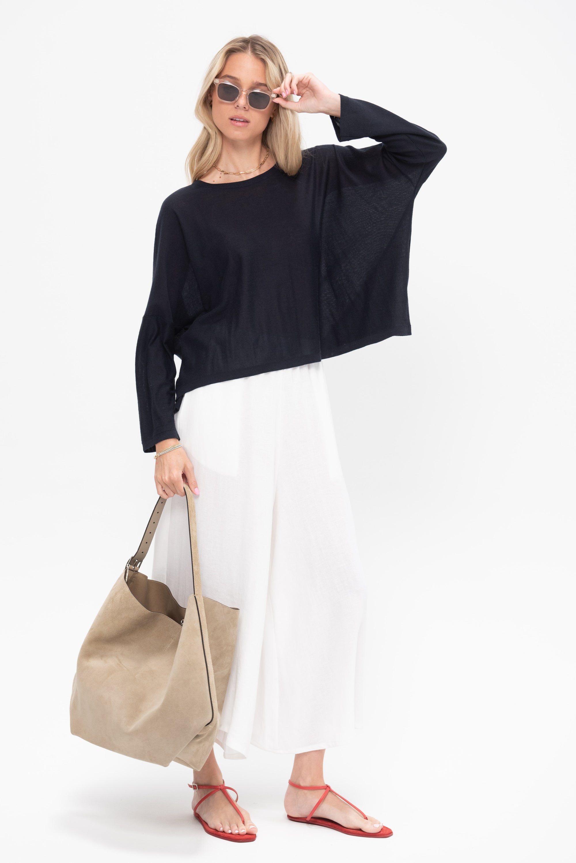 Cropped Shirt, Midnight
