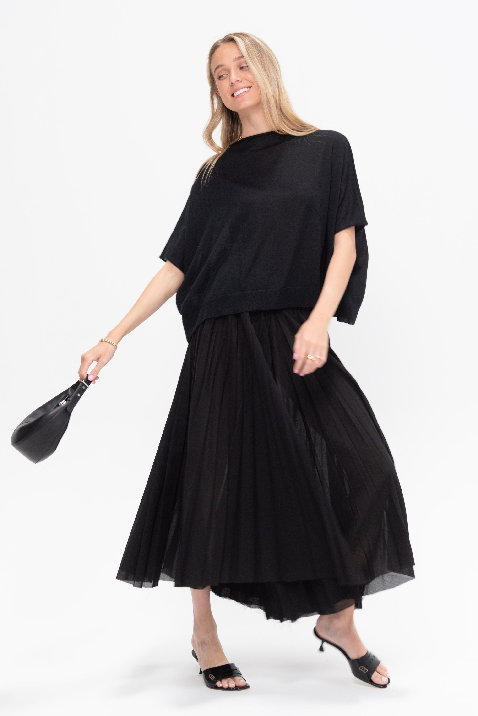 Easy T-shirt Knitwear, Black