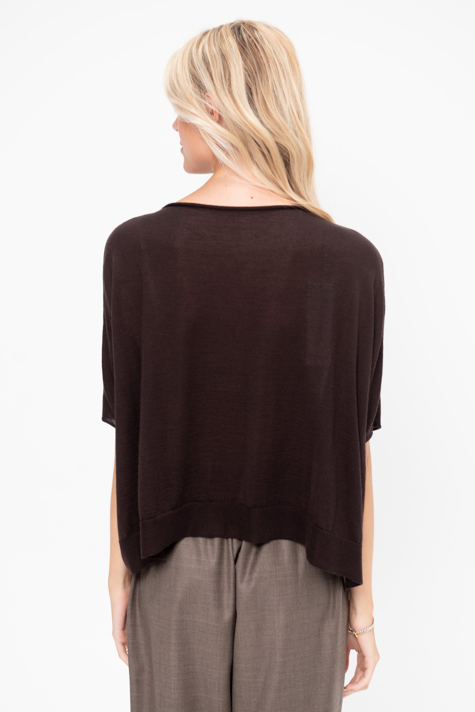 Easy T-Shirt Knitwear, Chocolate