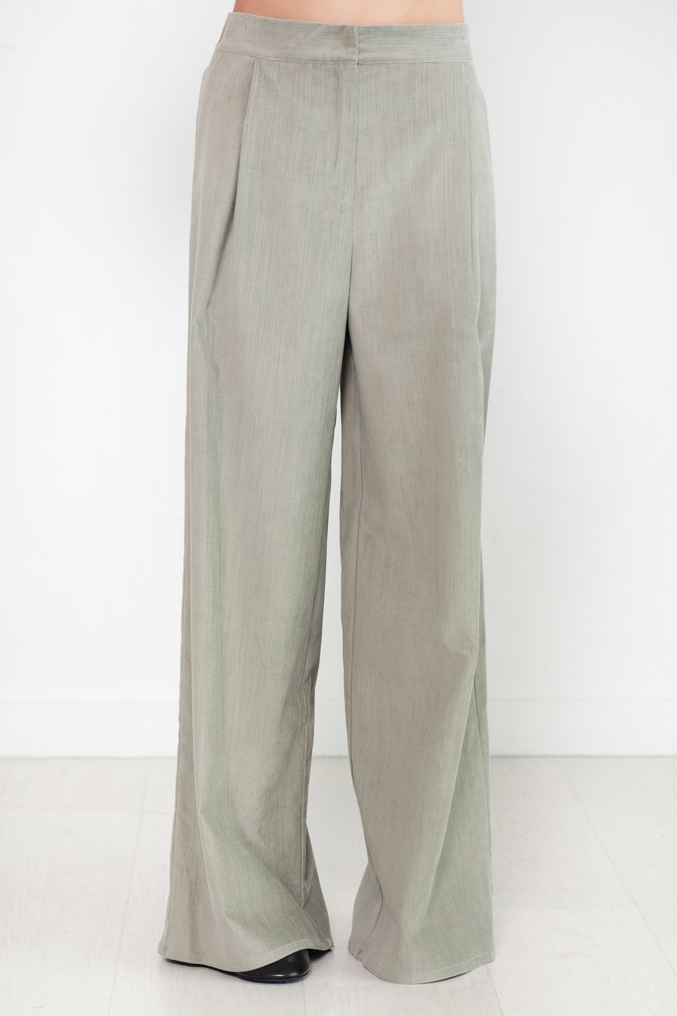 Dušan - Full Pants Corduroy, Silver