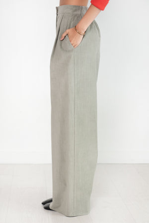 Dušan - Full Pants Corduroy, Silver