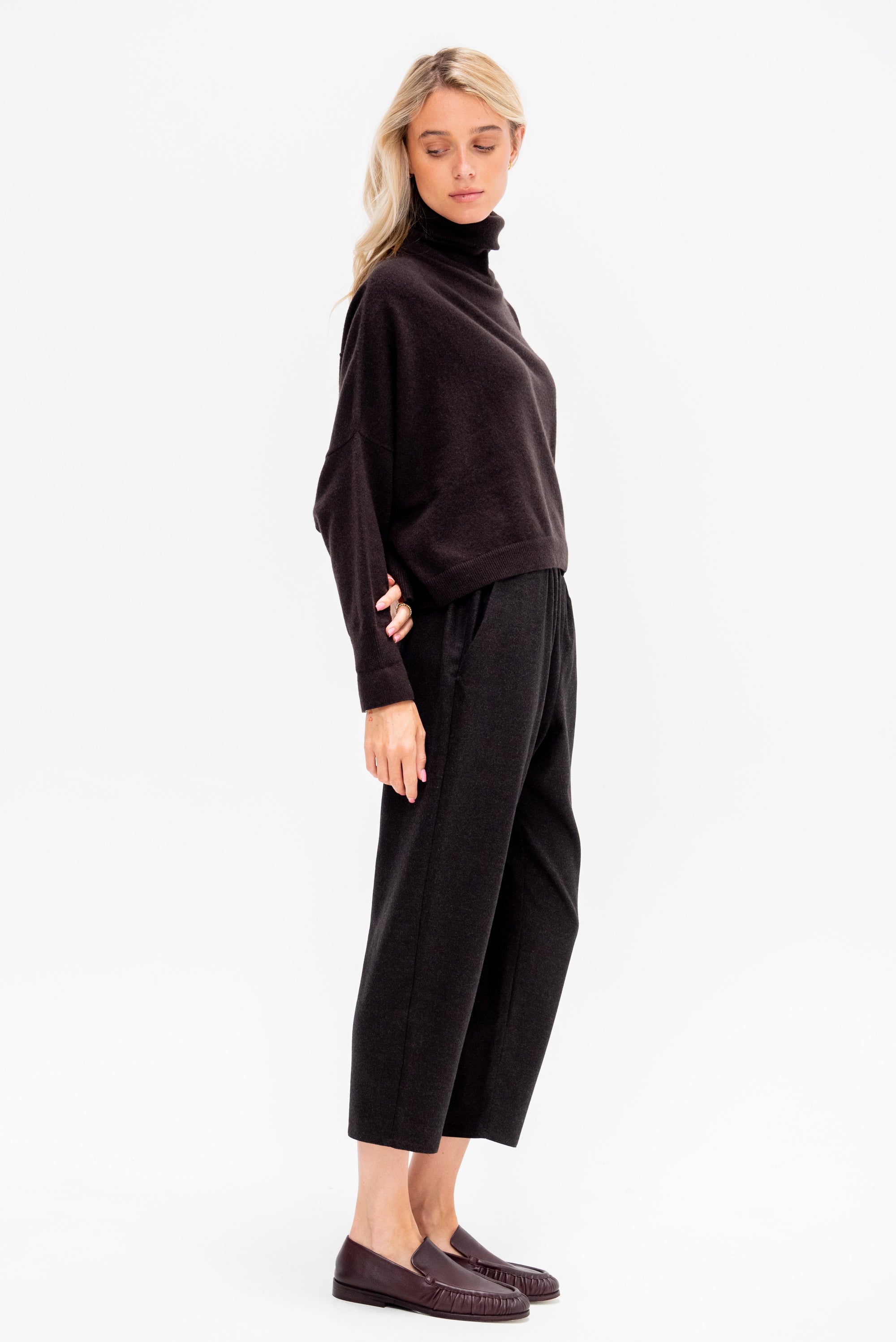 Ionic Turtleneck Sweater, Blackwood