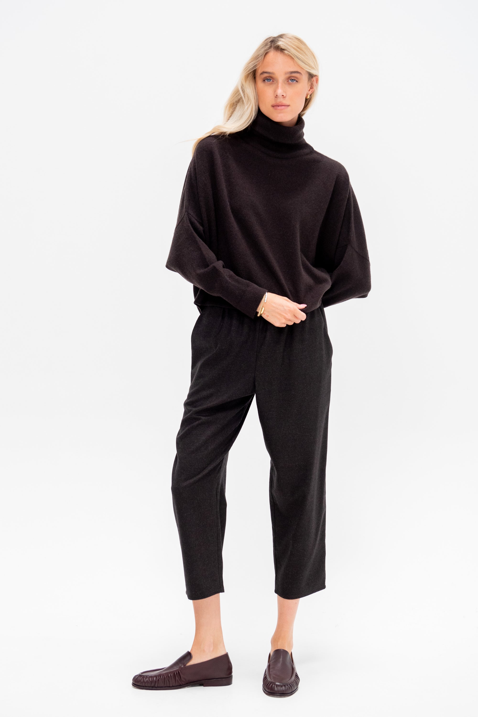 Ionic Turtleneck Sweater, Blackwood