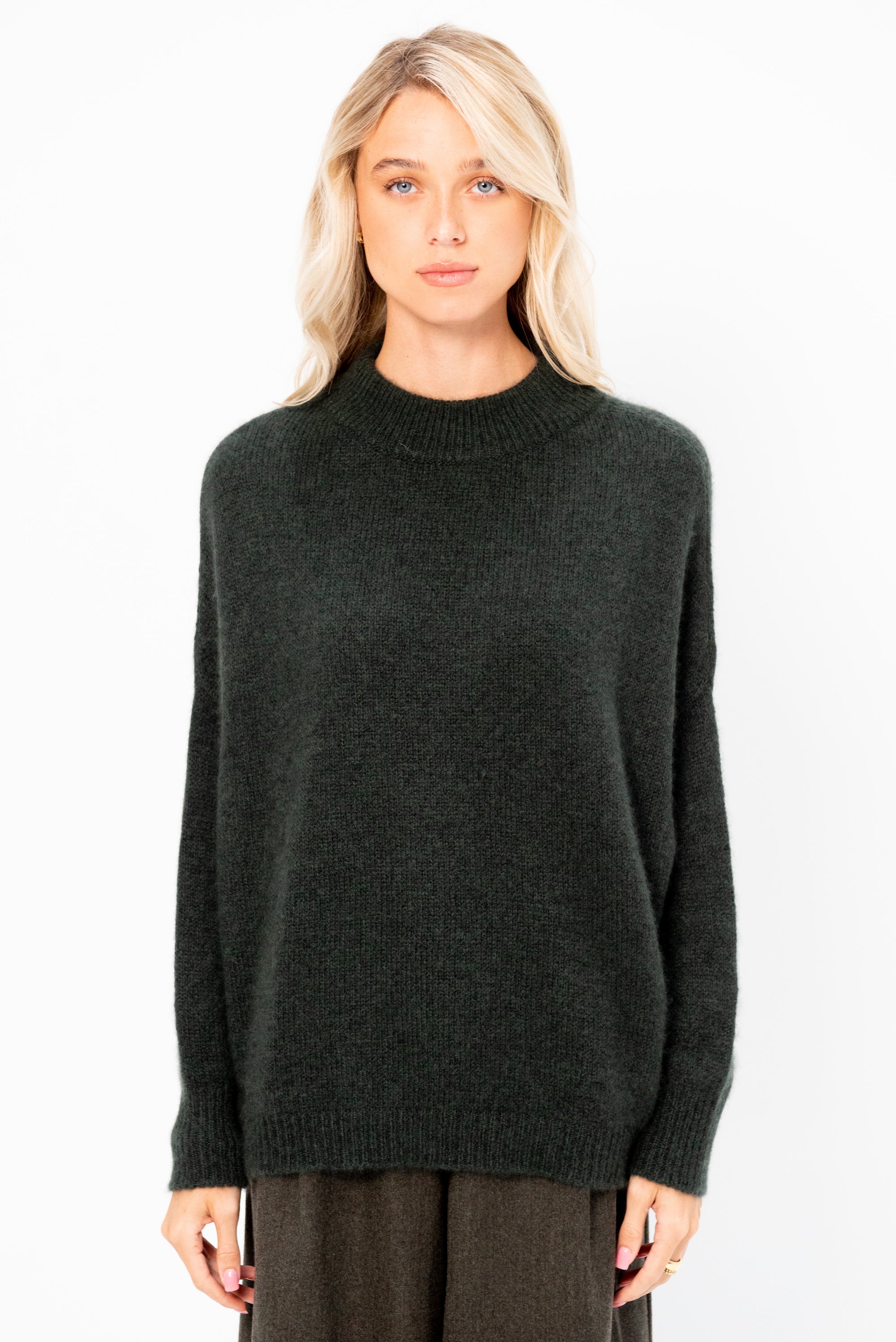 Crew Neck Kimono Sleeve Sweater