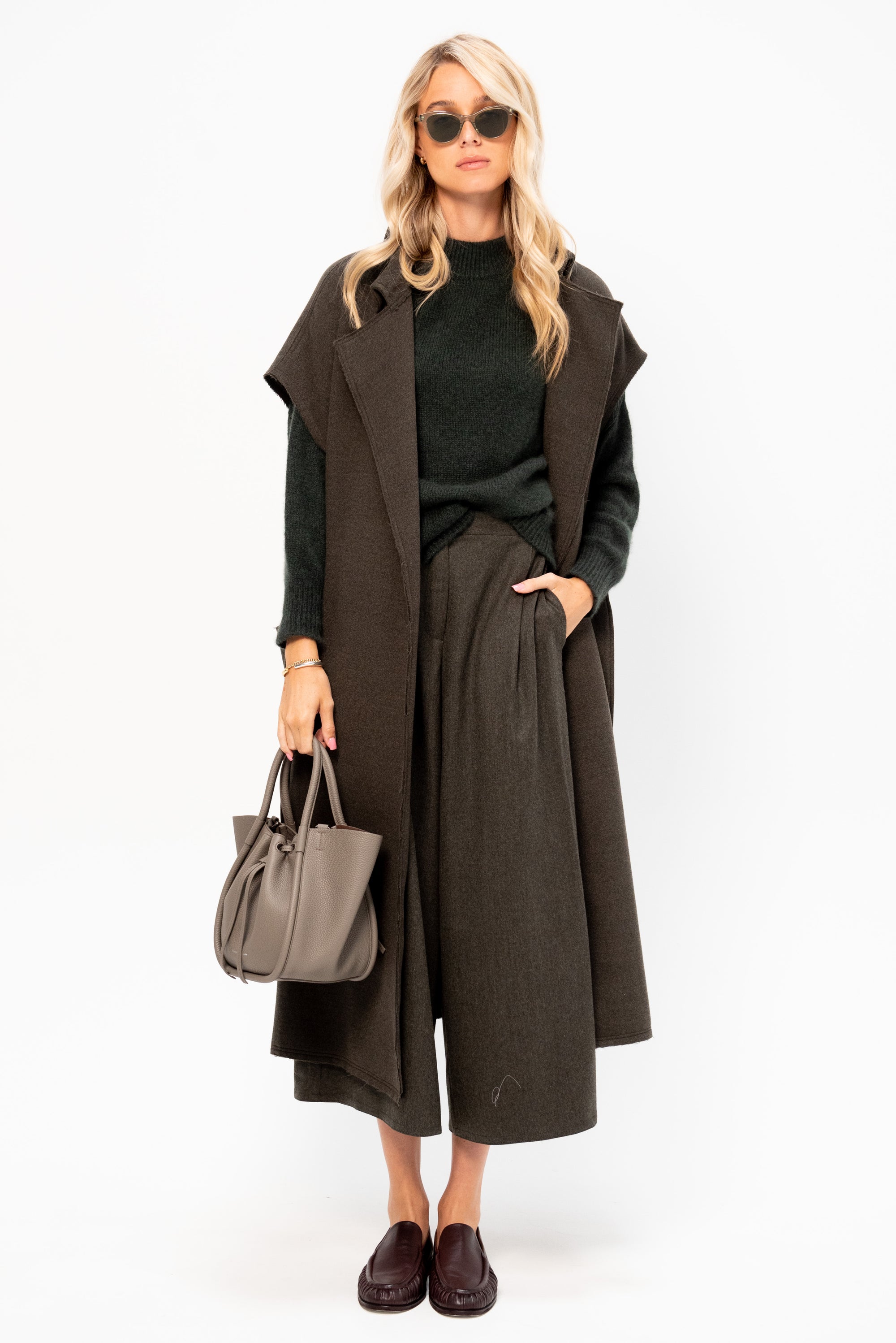 Crew Neck Kimono Sleeve Sweater