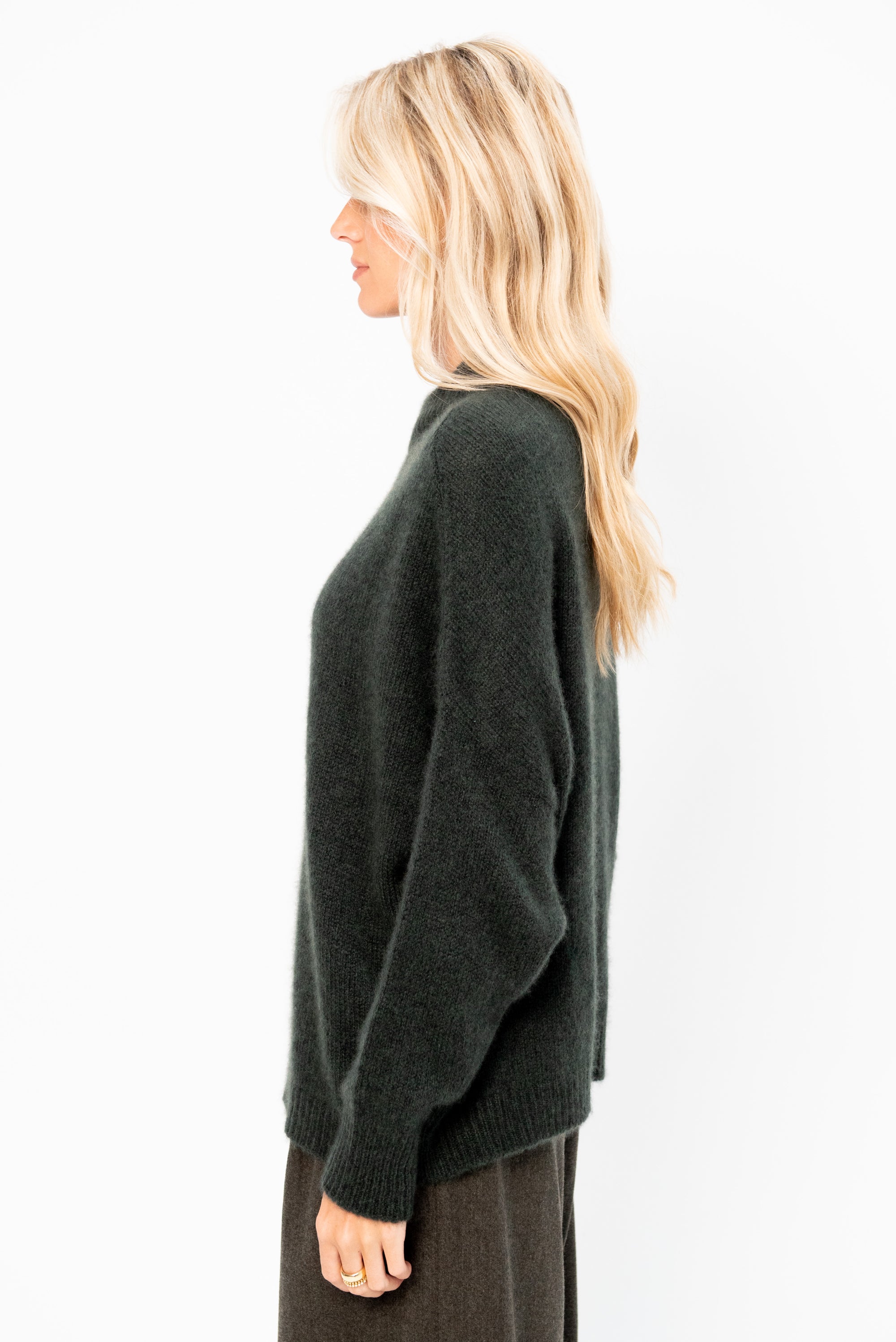Crew Neck Kimono Sleeve Sweater