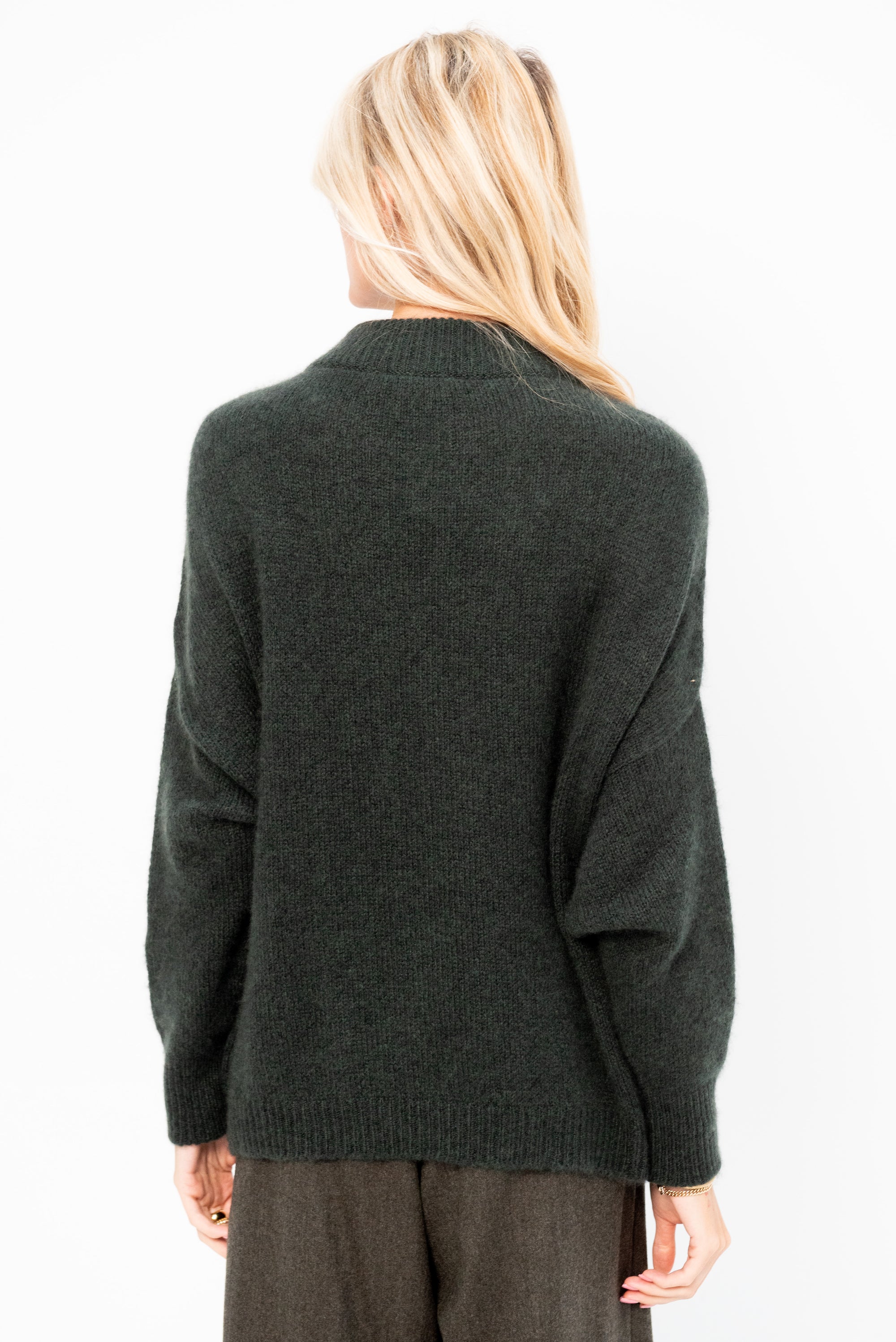 Crew Neck Kimono Sleeve Sweater