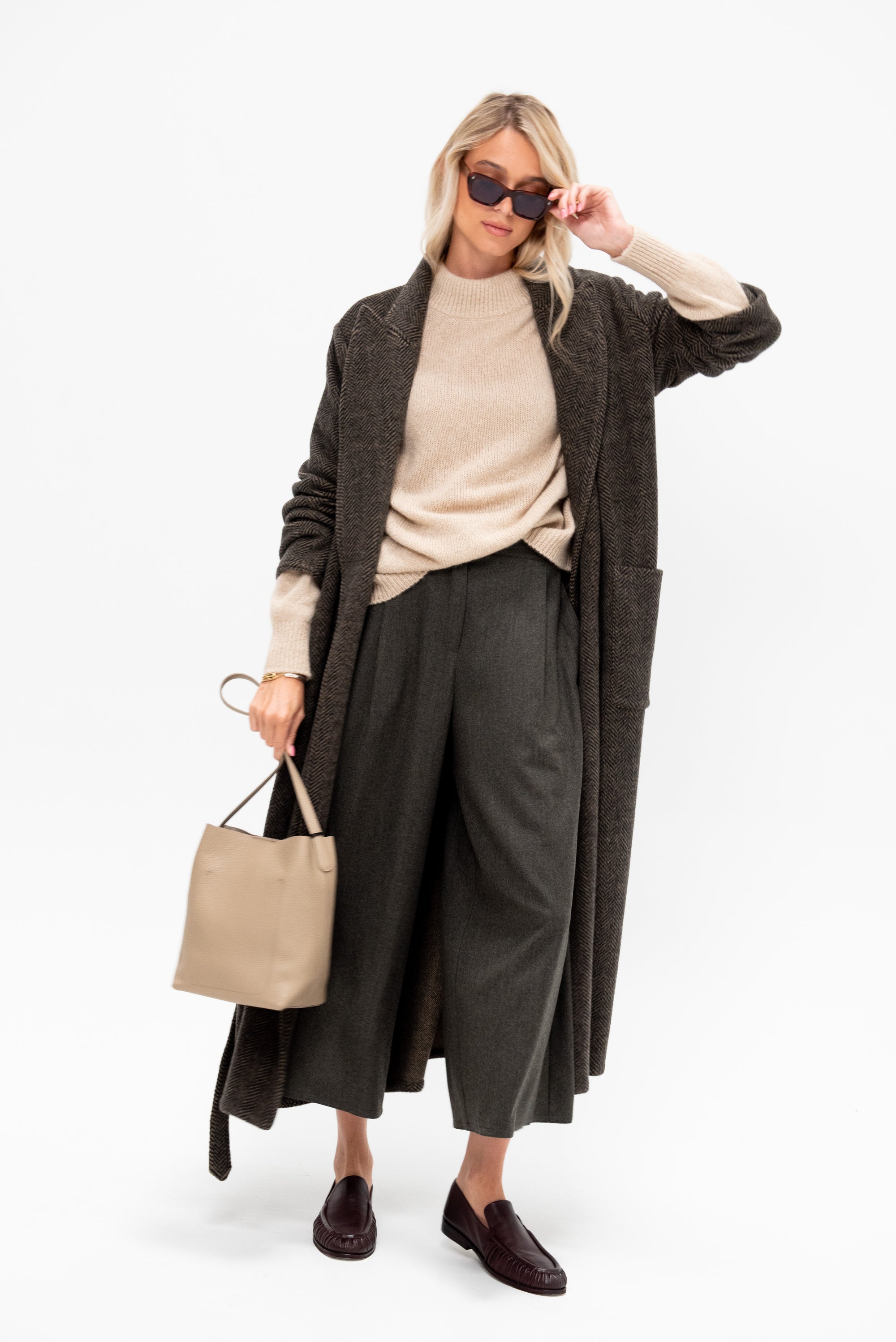Crew Neck Kimono Sleeve Sweater
