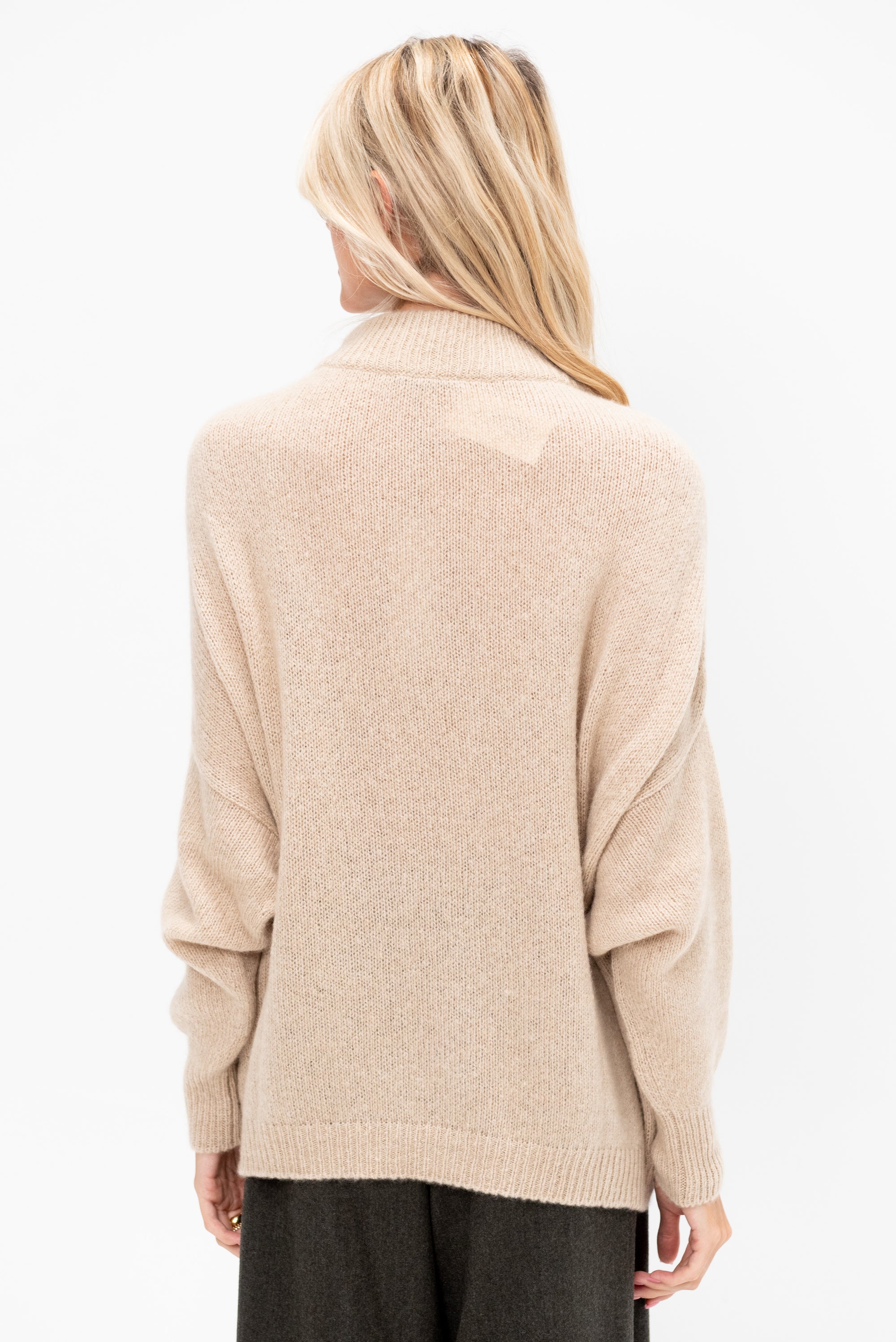Crew Neck Kimono Sleeve Sweater