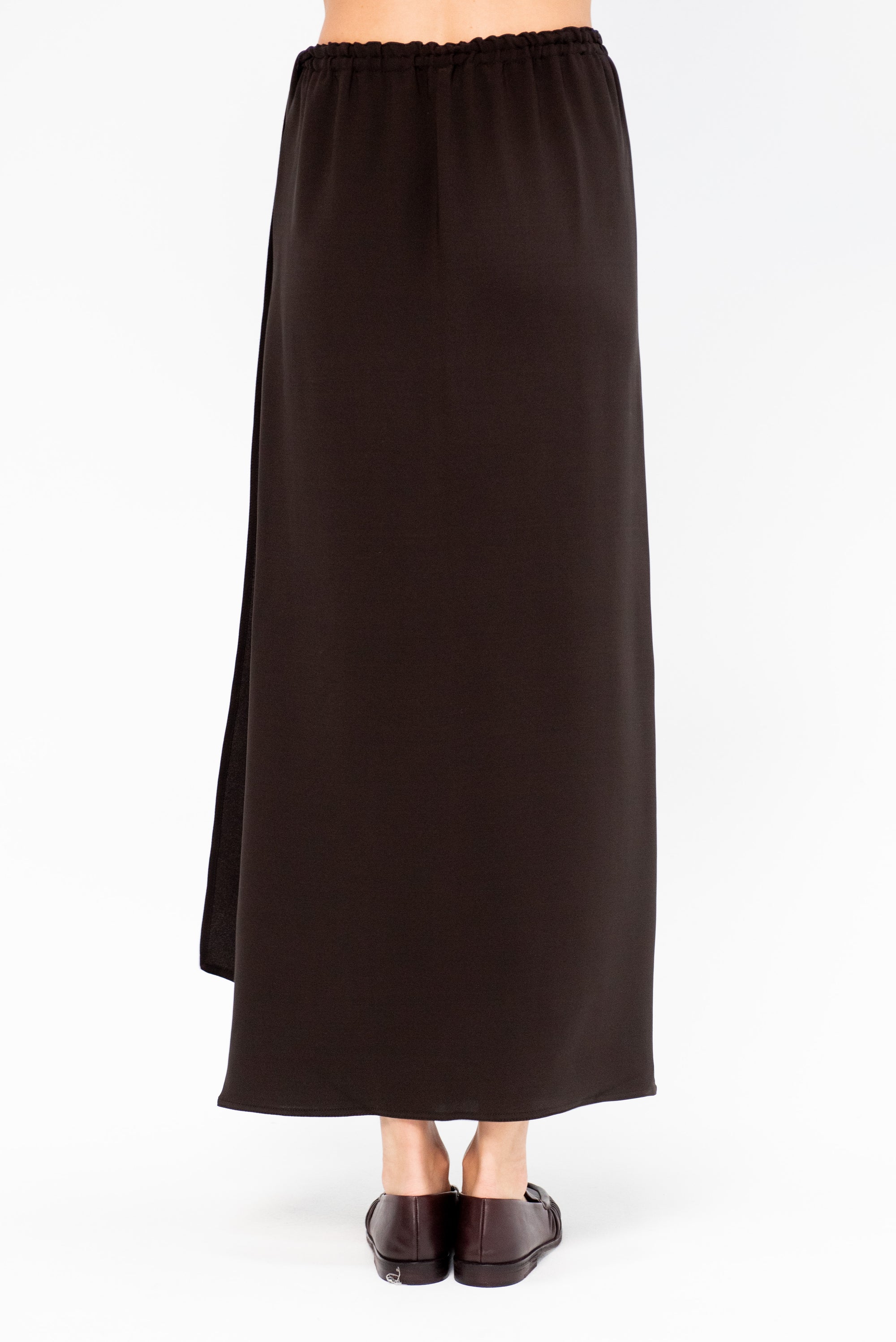 Long Sarong Skirt, Dark Brown