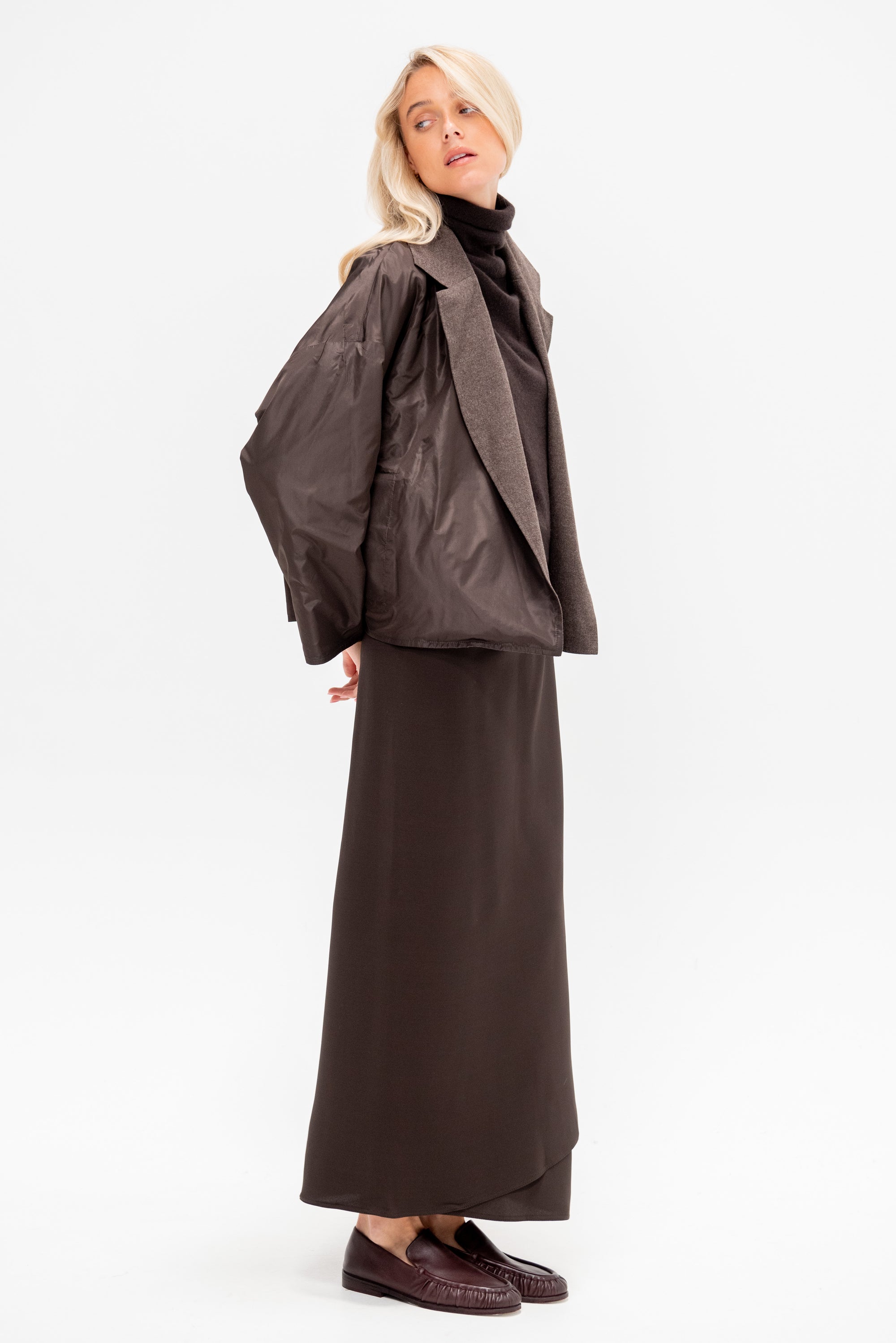Oversized Jacket, Dark Taupe